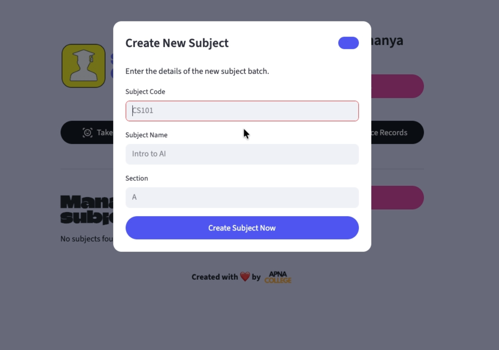 Create Course
